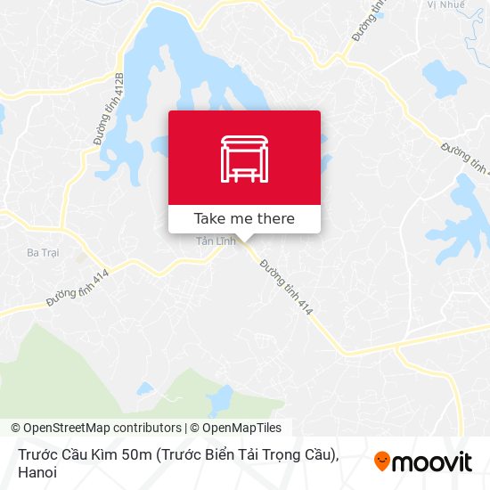 Trước Cầu Kìm 50m (Trước Biển Tải Trọng Cầu) map