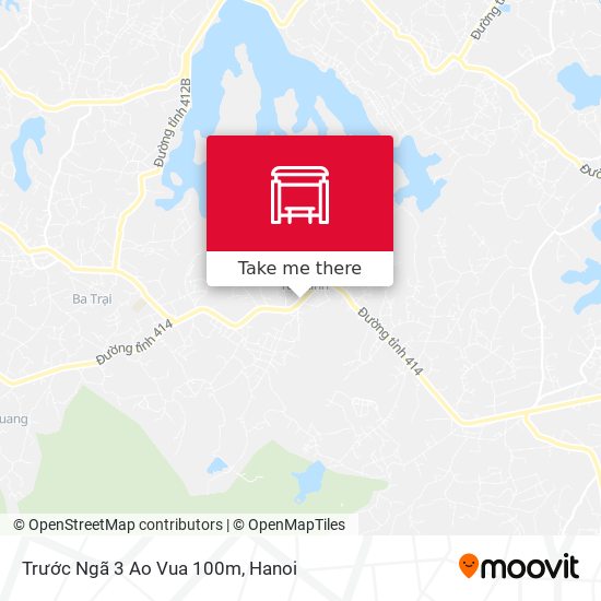 Trước Ngã 3 Ao Vua 100m map