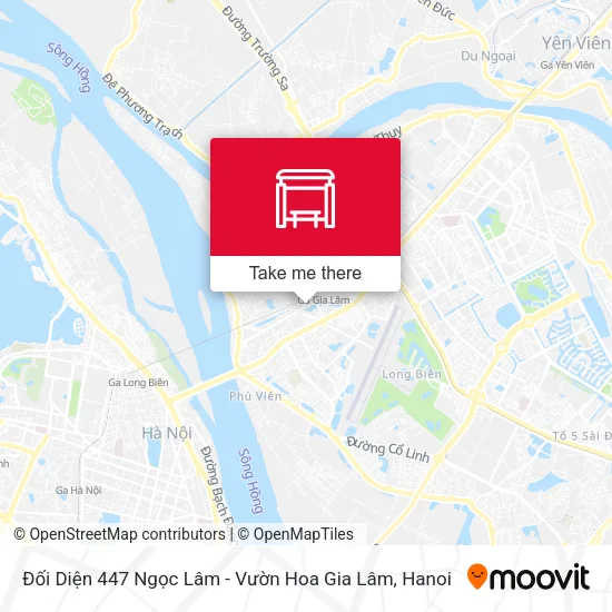 Đối Diện 447 Ngọc Lâm - Vườn Hoa Gia Lâm map
