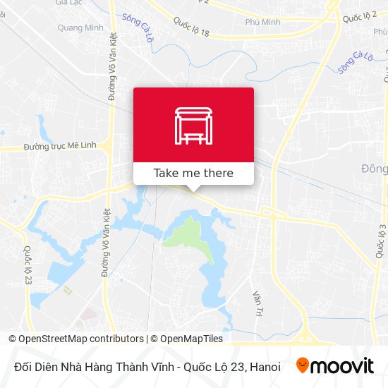 Đối Diên  Nhà Hàng Thành Vĩnh - Quốc Lộ 23 map