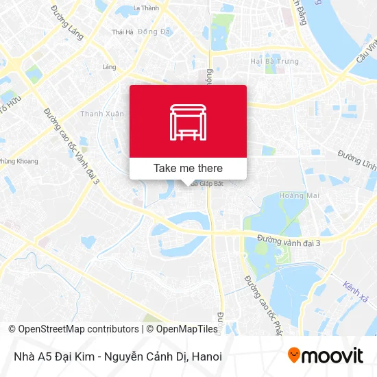 Nhà A5 Đại Kim - Nguyễn Cảnh Dị map