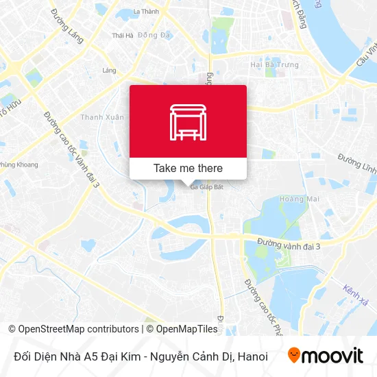 Đối Diện Nhà A5 Đại Kim - Nguyễn Cảnh Dị map