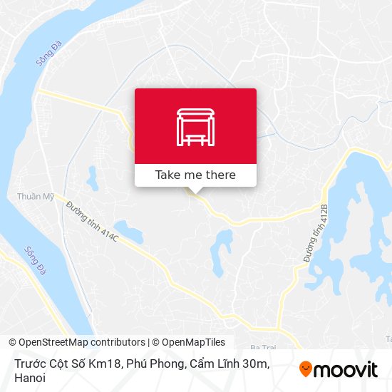 Trước Cột Số Km18, Phú Phong, Cẩm Lĩnh 30m map