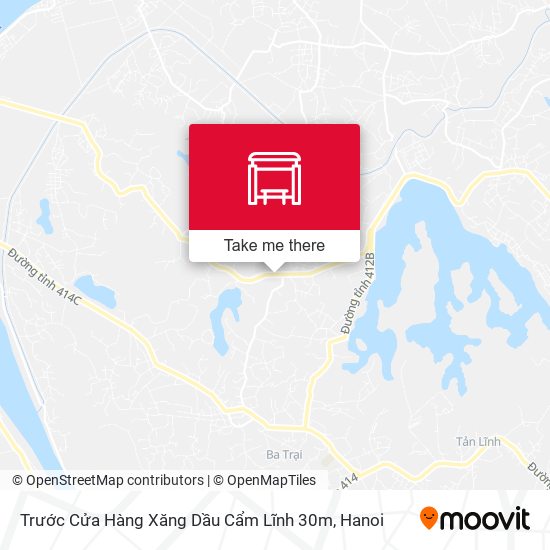 Trước Cửa Hàng Xăng Dầu Cẩm Lĩnh 30m map