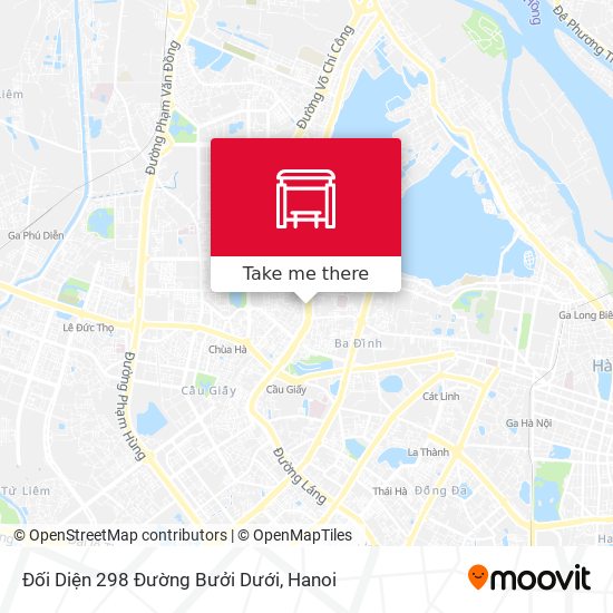 Đối Diện 298 Đường Bưởi Dưới map