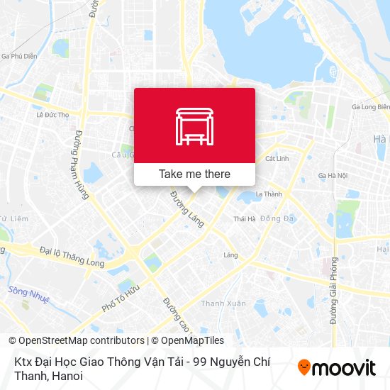 Ktx Đại Học Giao Thông Vận Tải - 99 Nguyễn Chí Thanh map