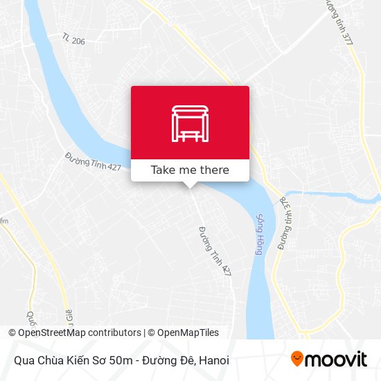 Qua Chùa Kiến Sơ 50m - Đường Đê map
