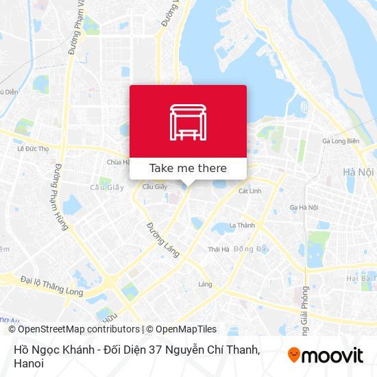 Hồ Ngọc Khánh - Đối Diện 37 Nguyễn Chí Thanh map