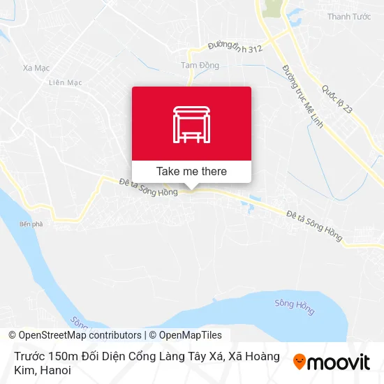 Trước 150m Đối Diện Cổng Làng Tây Xá, Xã Hoàng Kim map