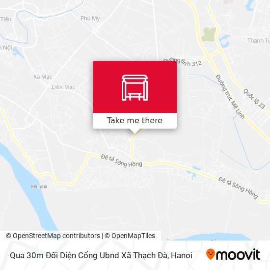 Qua 30m Đối Diện Cổng Ubnd Xã Thạch Đà map
