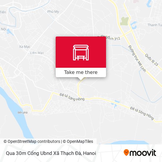 Qua 30m Cổng Ubnd Xã Thạch Đà map