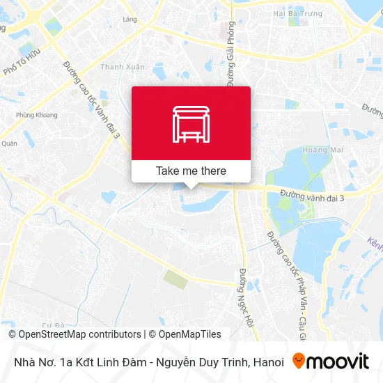Nhà Nơ. 1a Kđt Linh Đàm - Nguyễn Duy Trinh map
