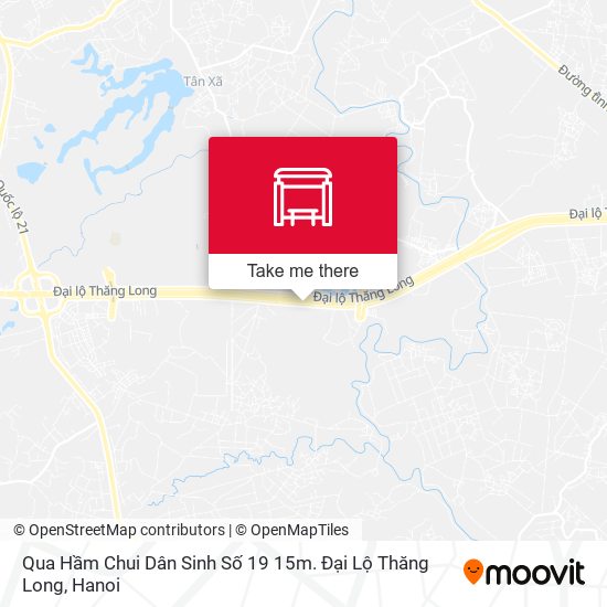 Qua Hầm Chui Dân Sinh Số 18 15m. Đại Lộ Thăng Long map