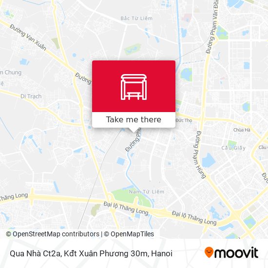 Qua Nhà Ct2a, Kđt Xuân Phương 30m map