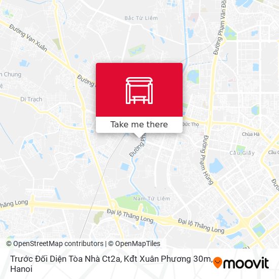 Trước Đối Diện Tòa Nhà Ct2a, Kđt Xuân Phương 30m map