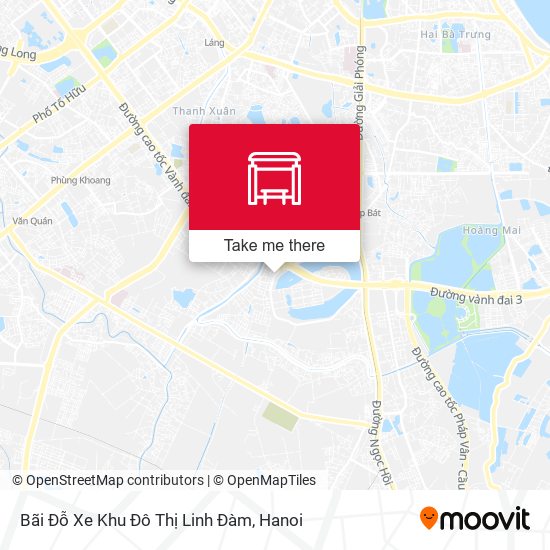 Bãi Đỗ Xe Khu Đô Thị Linh Đàm map