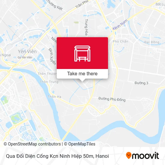 Qua Đối Diện Cổng Kcn Ninh Hiệp 50m map
