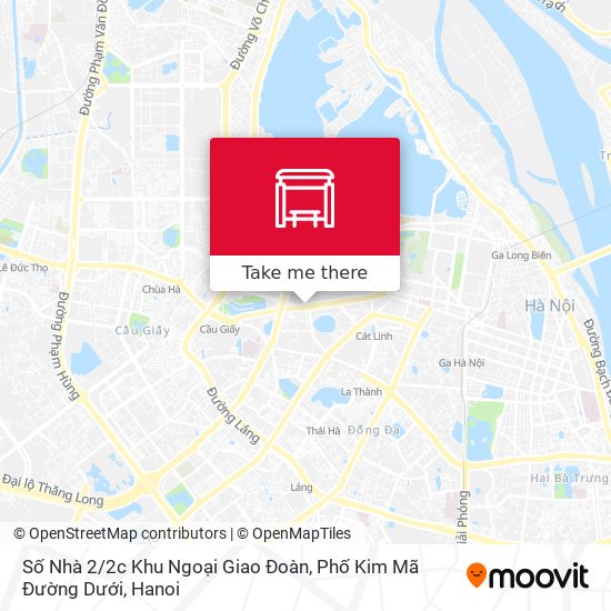 Số Nhà 2 / 2c Khu Ngoại Giao Đoàn, Phố Kim Mã Đường Dưới map