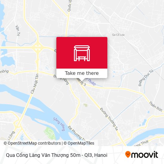 Qua Cổng Làng Văn Thượng 50m - Ql3 map