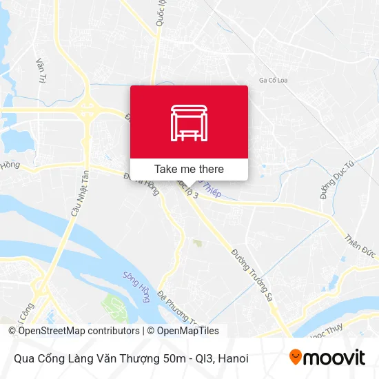 Qua Cổng Làng Văn Thượng 50m - Ql3 map
