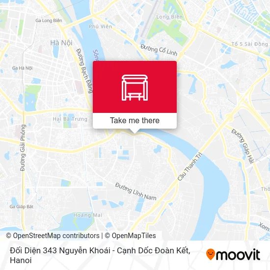 Đối Diện 343 Nguyễn Khoái - Cạnh Dốc Đoàn Kết map
