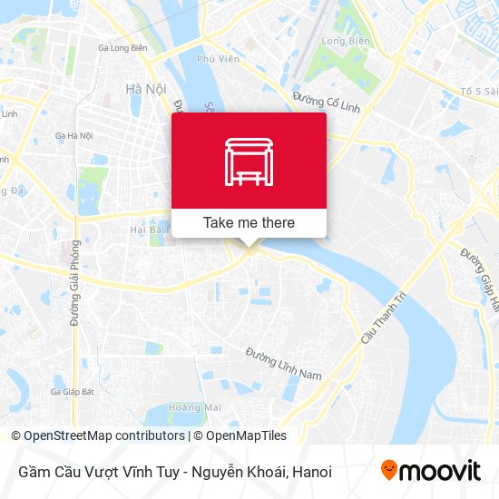 Gầm Cầu Vượt Vĩnh Tuy - Nguyễn Khoái map