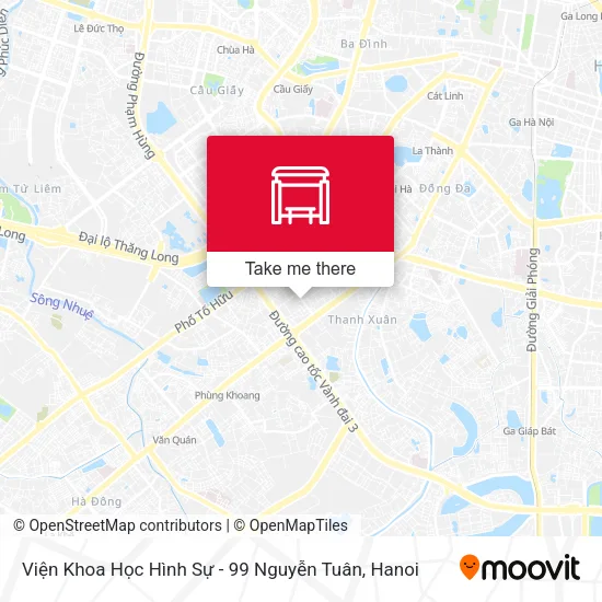 Viện Khoa Học Hình Sự - 99 Nguyễn Tuân map