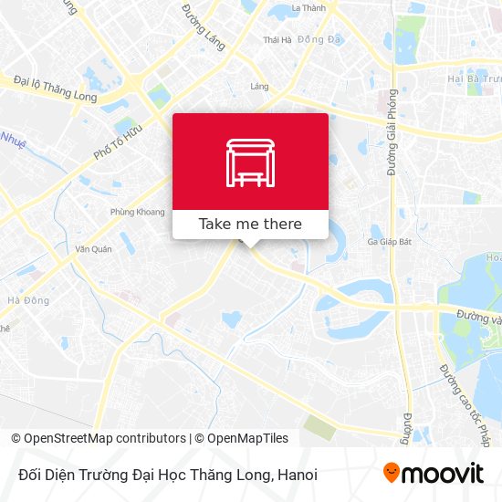 Đối Diện Trường Đại Học Thăng Long map