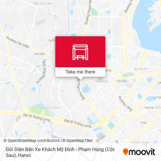 Đối Diện Bến Xe Khách Mỹ Đình - Phạm Hùng (Cột Sau) map