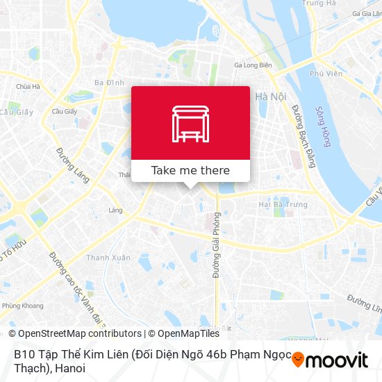 B10 Tập Thể Kim Liên (Đối Diện Ngõ 46b Phạm Ngọc Thạch) map