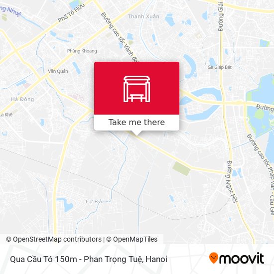 Qua Cầu Tó 150m - Phan Trọng Tuệ map