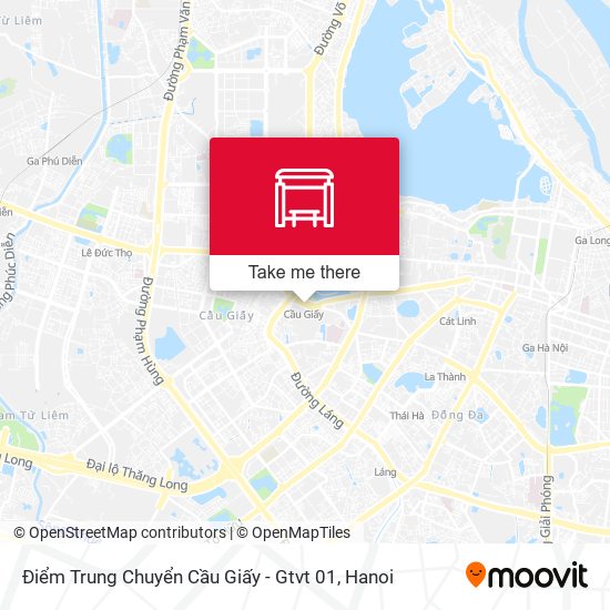 Điểm Trung Chuyển Cầu Giấy - Gtvt 01 map