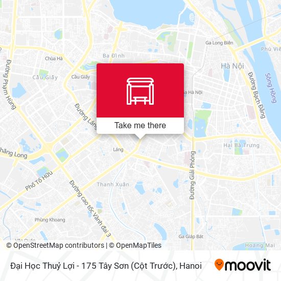 Đại Học Thuỷ Lợi - 175 Tây Sơn (Cột Trước) map