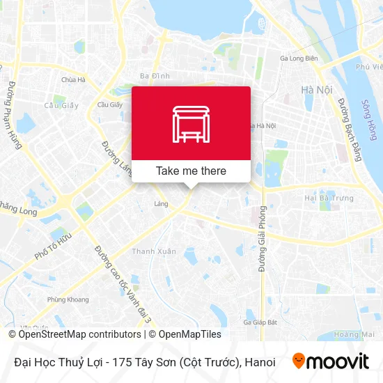 Đại Học Thuỷ Lợi - 175 Tây Sơn (Cột Trước) map
