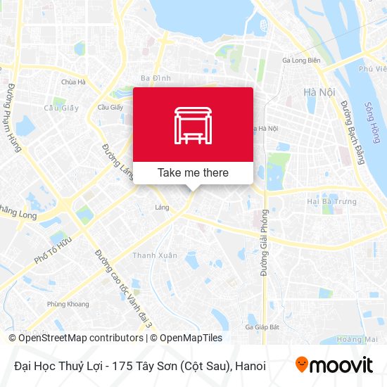 Đại Học Thuỷ Lợi - 175 Tây Sơn (Cột Sau) map