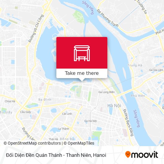 Đối Diện Đền Quán Thánh - Thanh Niên map