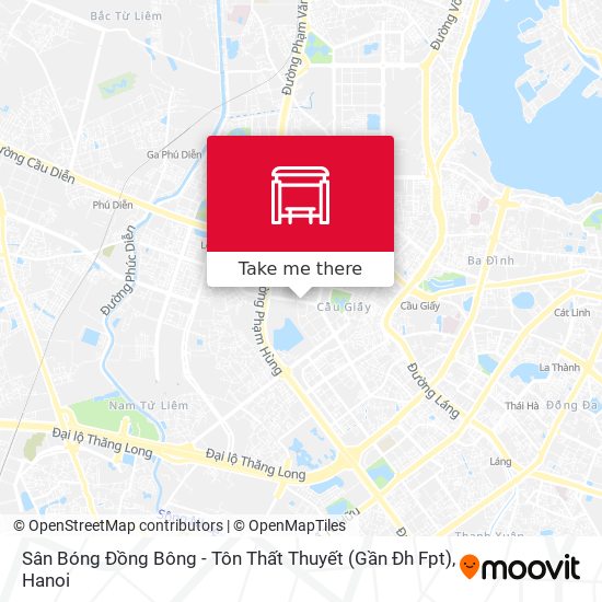 Sân Bóng Đồng Bông - Tôn Thất Thuyết (Gần Đh Fpt) map