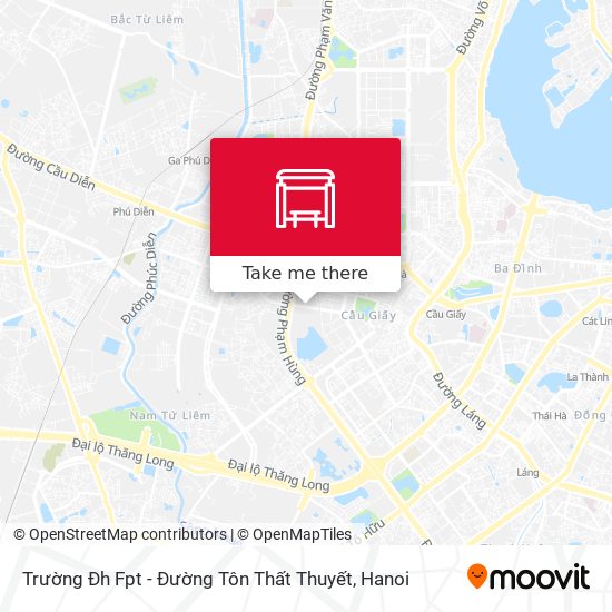 Trường Đh Fpt - Đường Tôn Thất Thuyết map