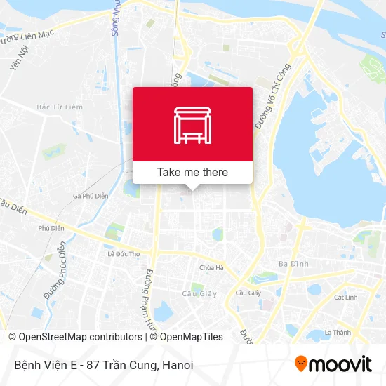 Bệnh Viện E - 87 Trần Cung map