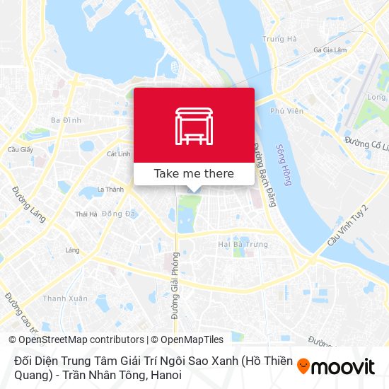 Đối Diện Trung Tâm Giải Trí Ngôi Sao Xanh (Hồ Thiền Quang) - Trần Nhân Tông map