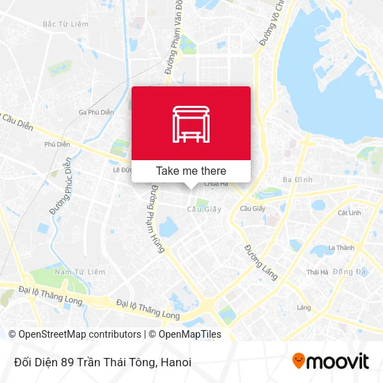 Đối Diện 89 Trần Thái Tông map
