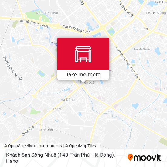 Khách Sạn Sông Nhuệ (148 Trần Phú- Hà Đông) map