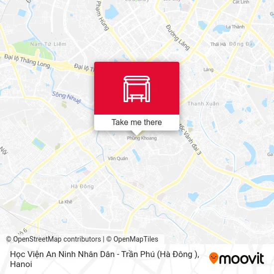 Học Viện An Ninh Nhân Dân - Trần Phú (Hà Đông ) map