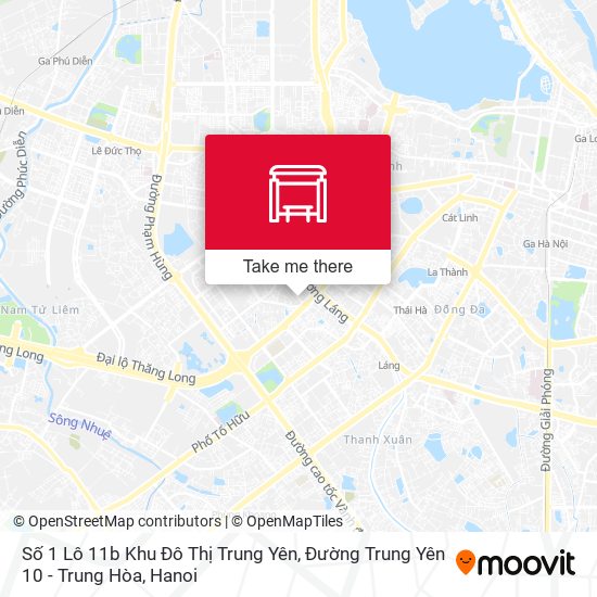 Số 1 Lô 11b Khu Đô Thị Trung Yên, Đường Trung Yên 10 - Trung Hòa map