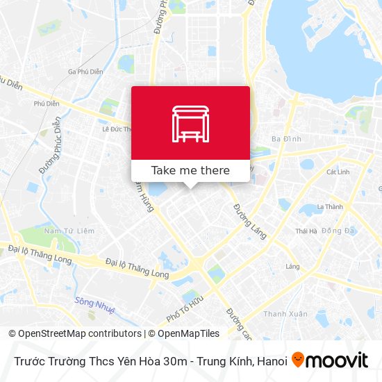 Trước Trường Thcs Yên Hòa 30m - Trung Kính map