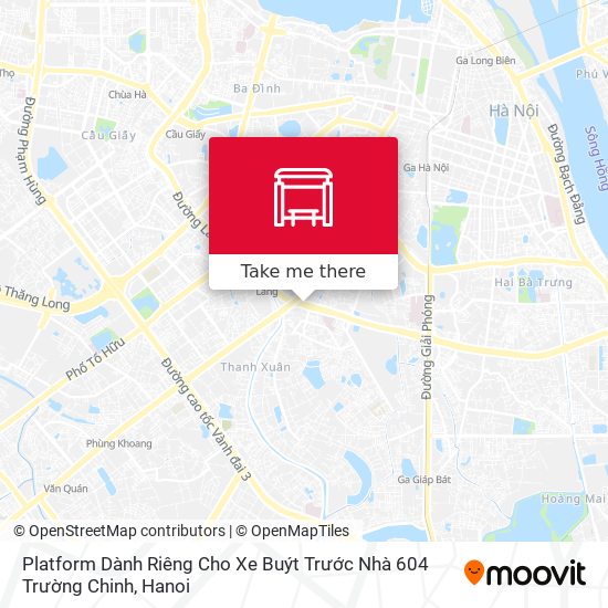 Platform Dành Riêng Cho Xe Buýt Trước Nhà 604 Trường Chinh map