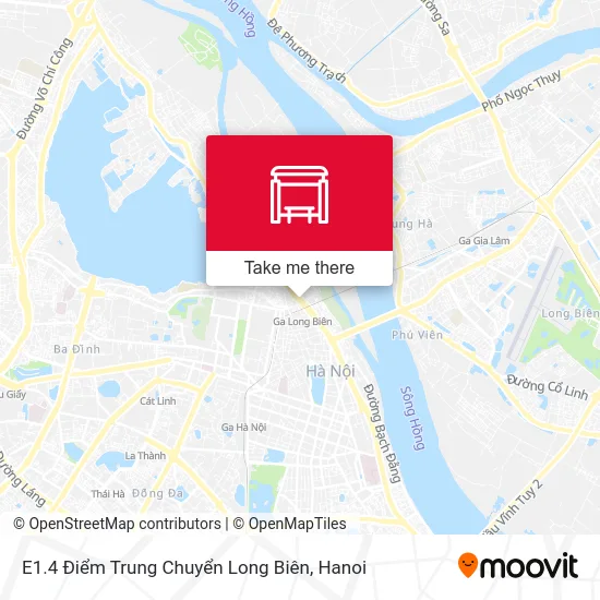 E1.4 Điểm Trung Chuyển Long Biên map