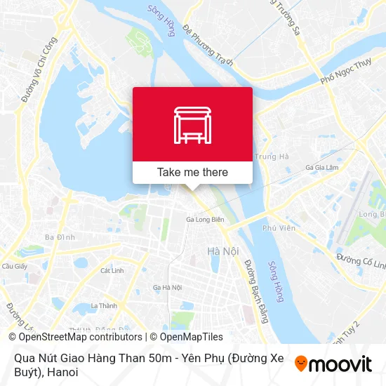 Qua Nút Giao Hàng Than 50m - Yên Phụ (Đường Xe Buýt) map