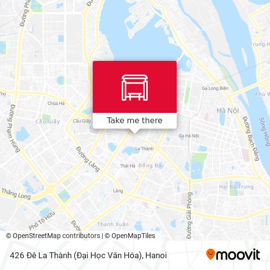 426 Đê La Thành (Đại Học Văn Hóa) map