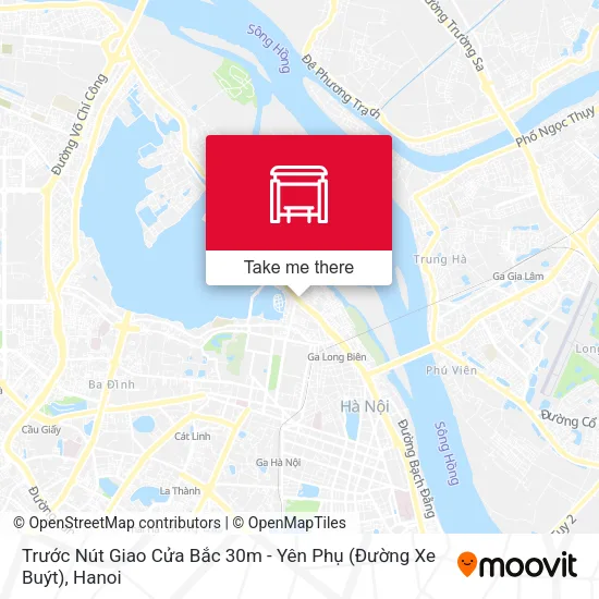 Trước Nút Giao Cửa Bắc 30m - Yên Phụ (Đường Xe Buýt) map
